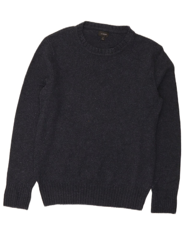 J. Crew Mens Regular Fit Neck Jumper Sweater Small Navy Blue Flecked