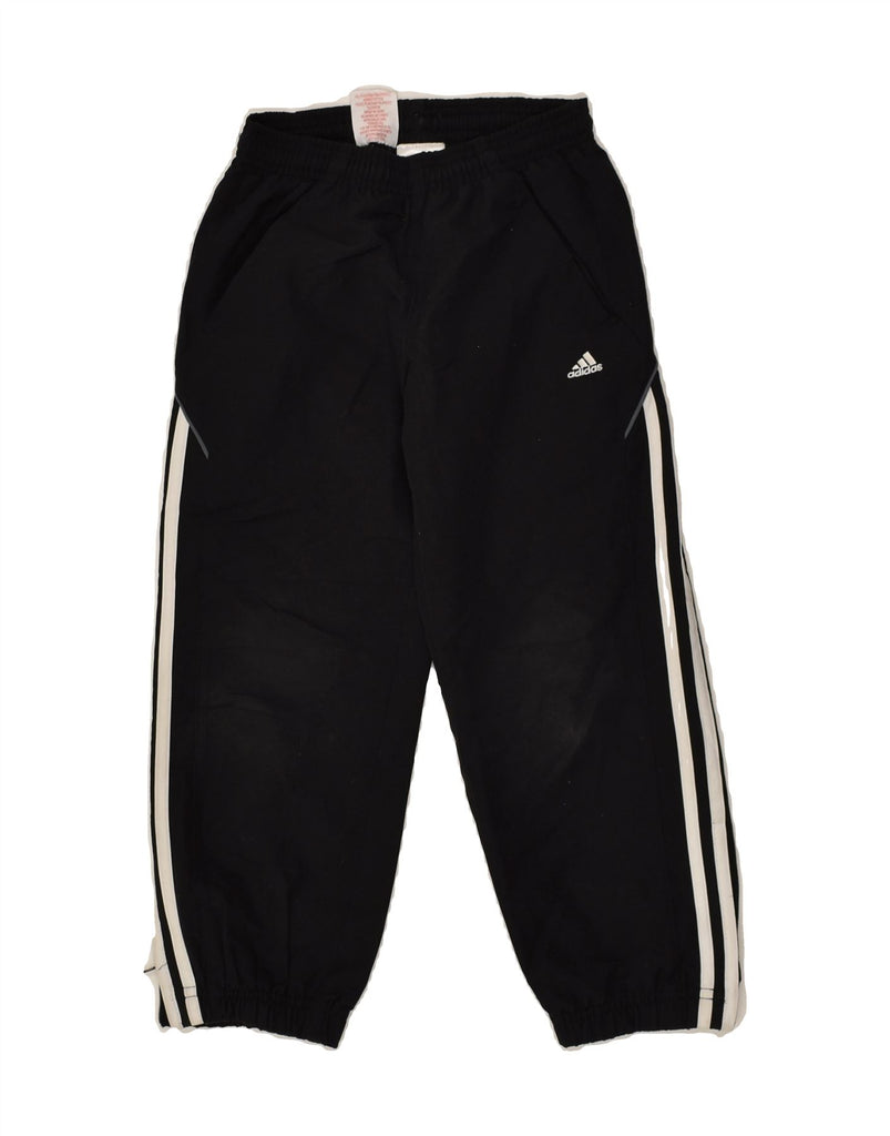 ADIDAS Boys Tracksuit Trousers 5-6 Years Black Polyester | Vintage Adidas | Thrift | Second-Hand Adidas | Used Clothing | Messina Hembry 