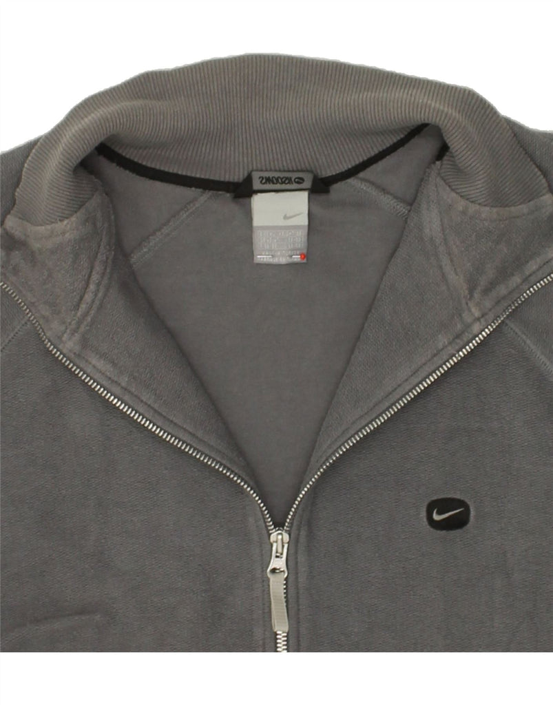 NIKE Mens Tracksuit Top Jacket XL Grey Cotton | Vintage Nike | Thrift | Second-Hand Nike | Used Clothing | Messina Hembry 