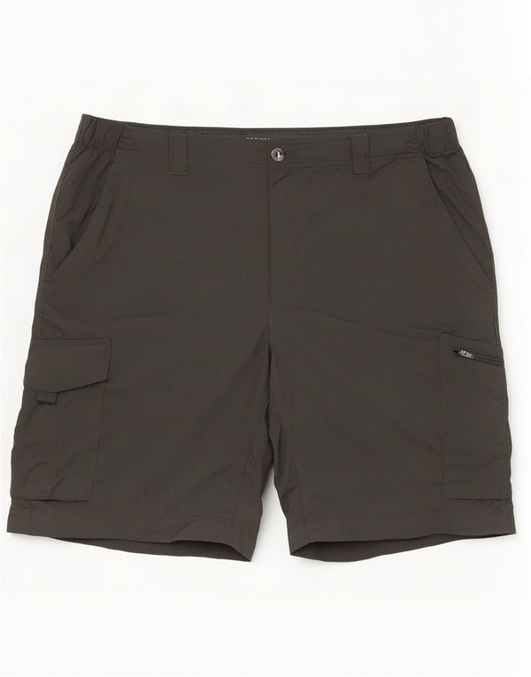 Columbia Mens Omni-Shield Cargo Shorts W38 XL Khaki Nylon