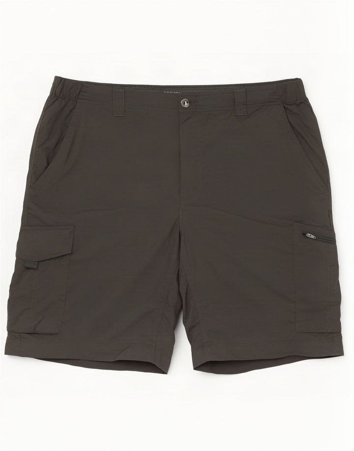 Columbia Mens Omni-Shield Cargo Shorts W38 XL Khaki Nylon