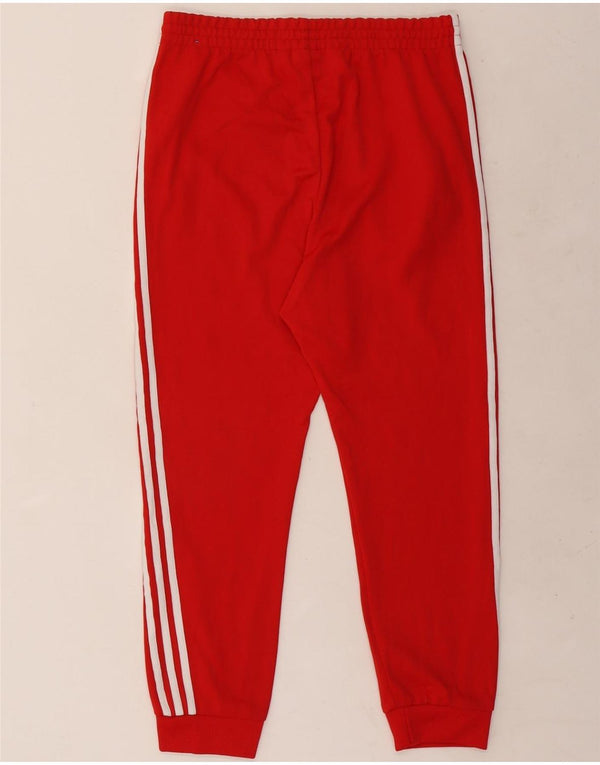 Adidas Mens Tracksuit Trousers Joggers Large  Red Polyester