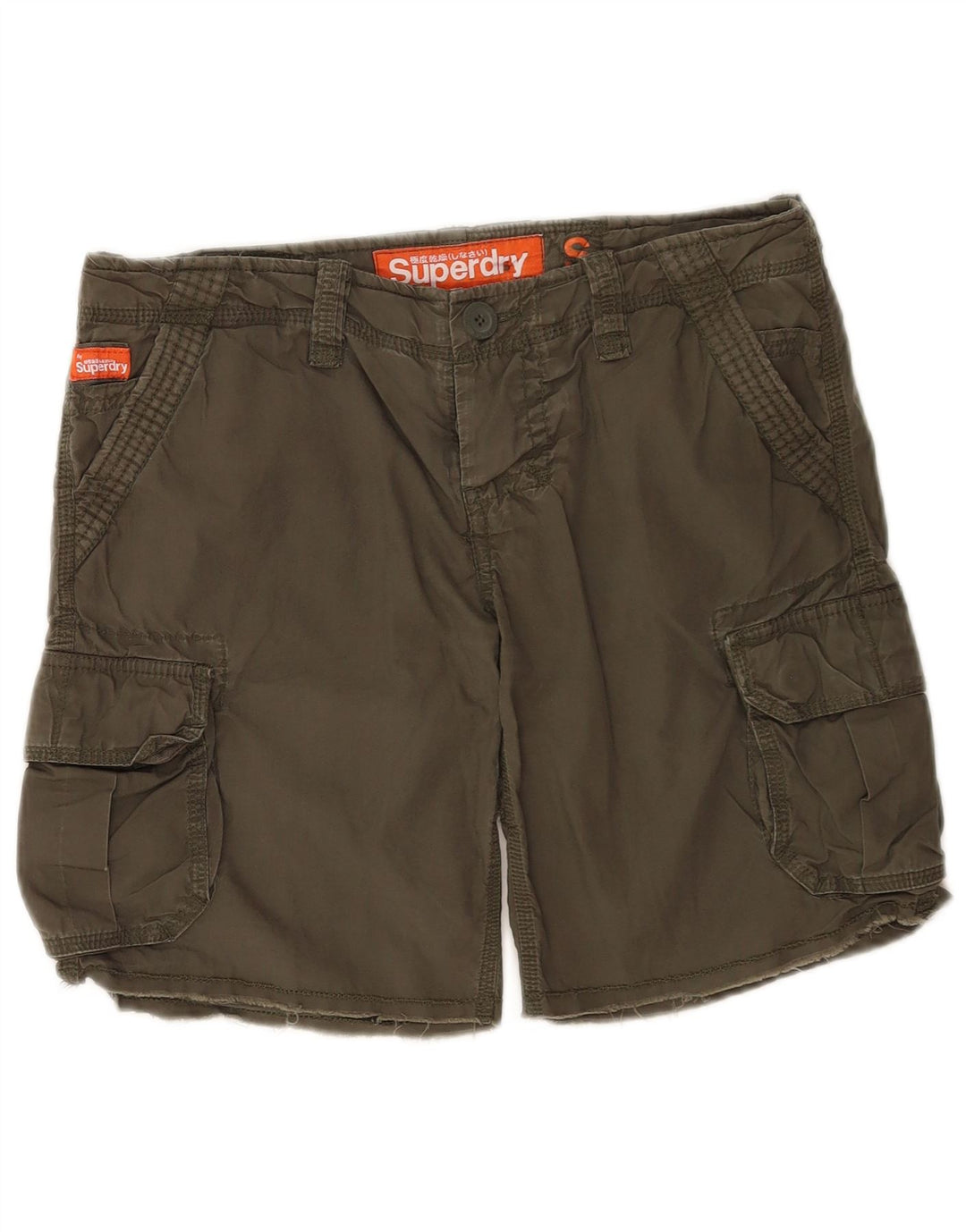 Superdry Mens Cargo Shorts Small W29  Khaki Cotton