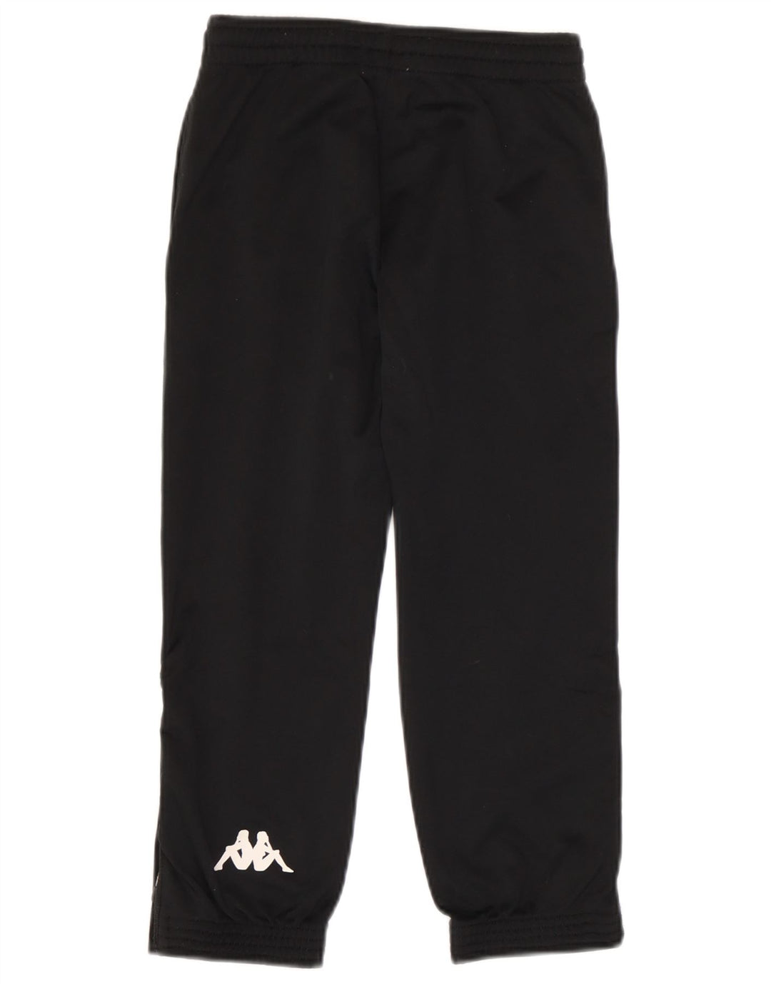 Kappa Boys Graphic Tracksuit Trousers Joggers 5-6 Years Black