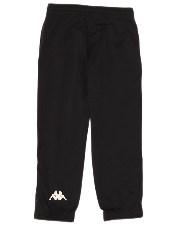 Kappa Boys Graphic Tracksuit Trousers Joggers 5-6 Years Black