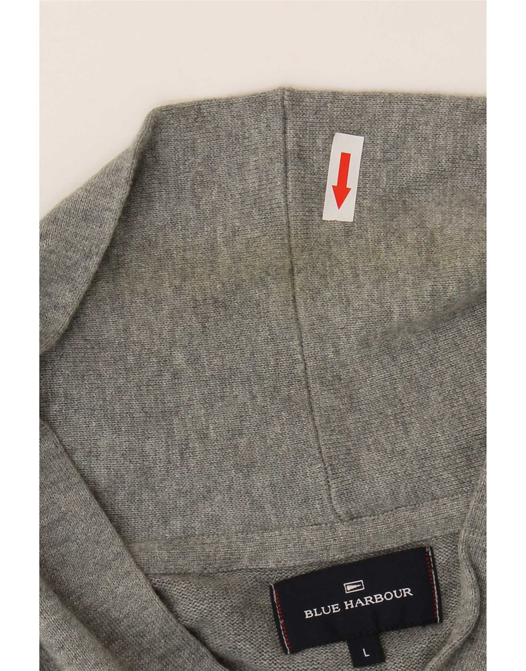 Marks & Spencer Mens Cardigan Sweater Large Grey Cotton