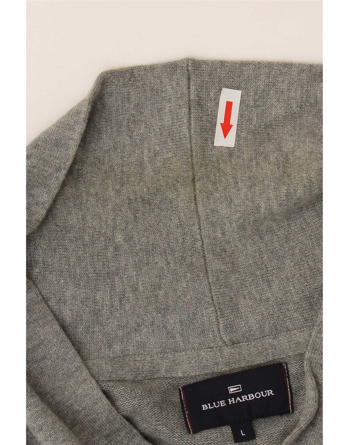 Marks & Spencer Mens Cardigan Sweater Large Grey Cotton
