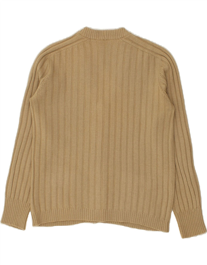 LUISA SPAGNOLI Womens Cardigan Sweater UK 12 Medium Beige Wool | Vintage Luisa Spagnoli | Thrift | Second-Hand Luisa Spagnoli | Used Clothing | Messina Hembry 