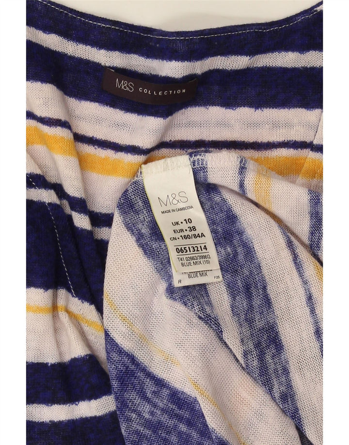 Marks & Spencer Womens 3/4 Sleeve Jumper Dress UK 10 Small Multicoloured