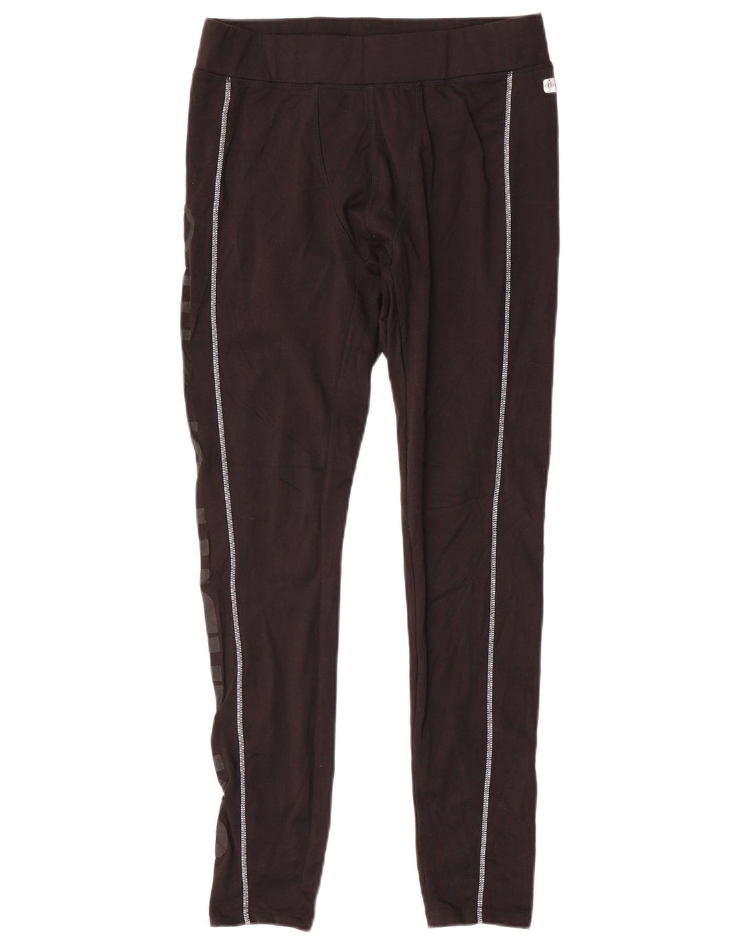 Superdry Mens Graphic Leggings Large Black Polyester