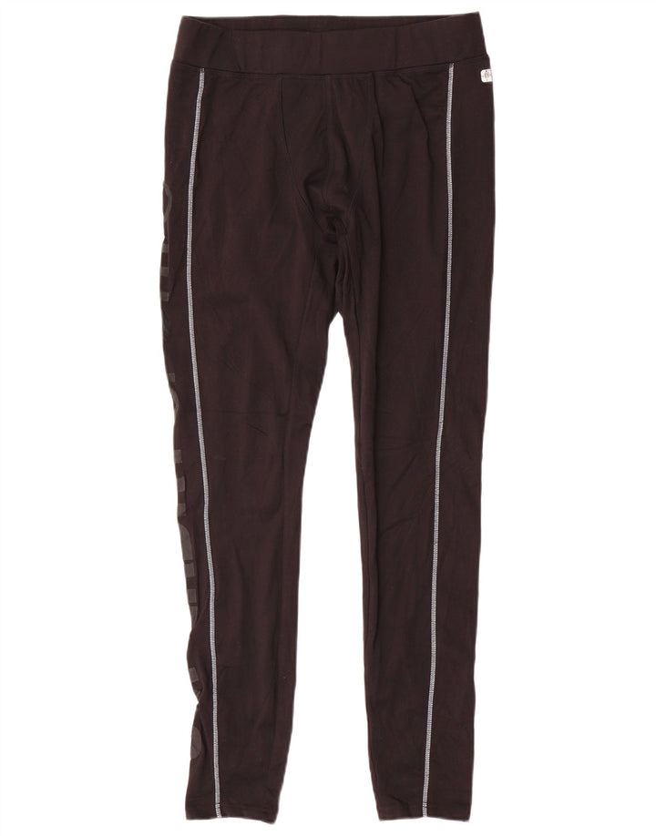 Superdry Mens Graphic Leggings Large Black Polyester