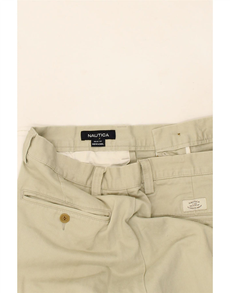 NAUTICA Mens Pegged Casual Trousers W36 L30 Beige Cotton Vintage Nautica and Second-Hand Nautica from Messina Hembry 