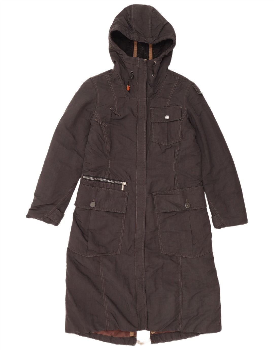 Murphy & Nye Womens Oversized Parka Jacket UK 10 Small Black Polyamide