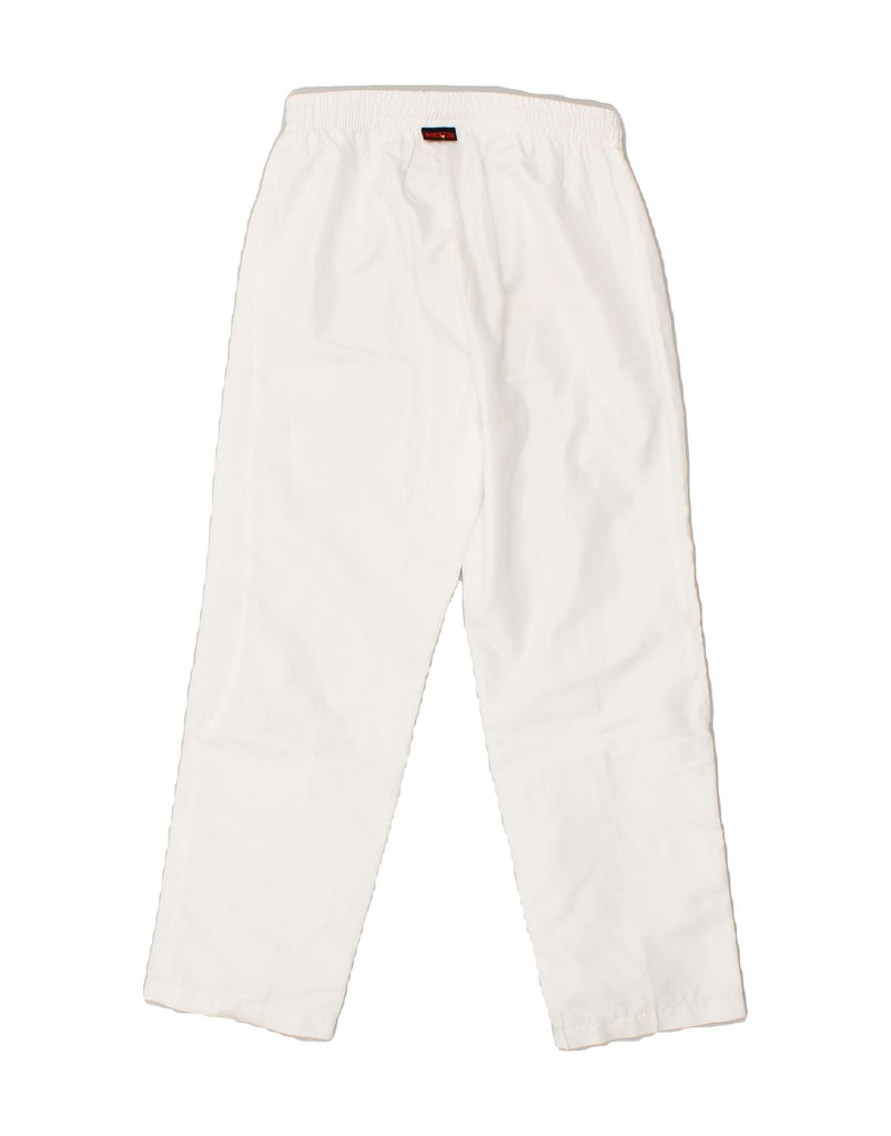 KAPPA Boys As Roma Graphic Tracksuit Trousers 7-8 Years Medium White Vintage Kappa and Second-Hand Kappa from Messina Hembry 