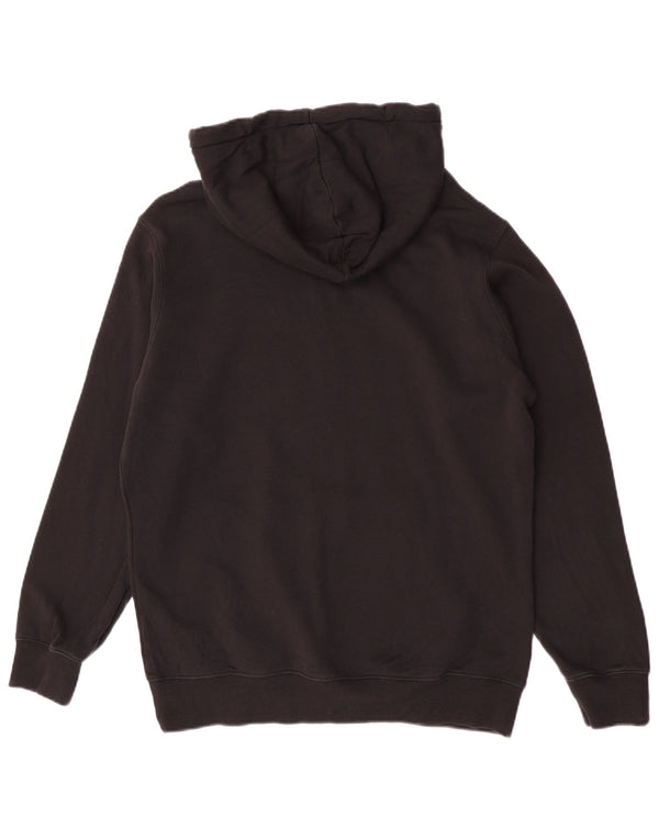 Calvin Klein Jeans Mens Graphic Hoodie Jumper Large Black Cotton