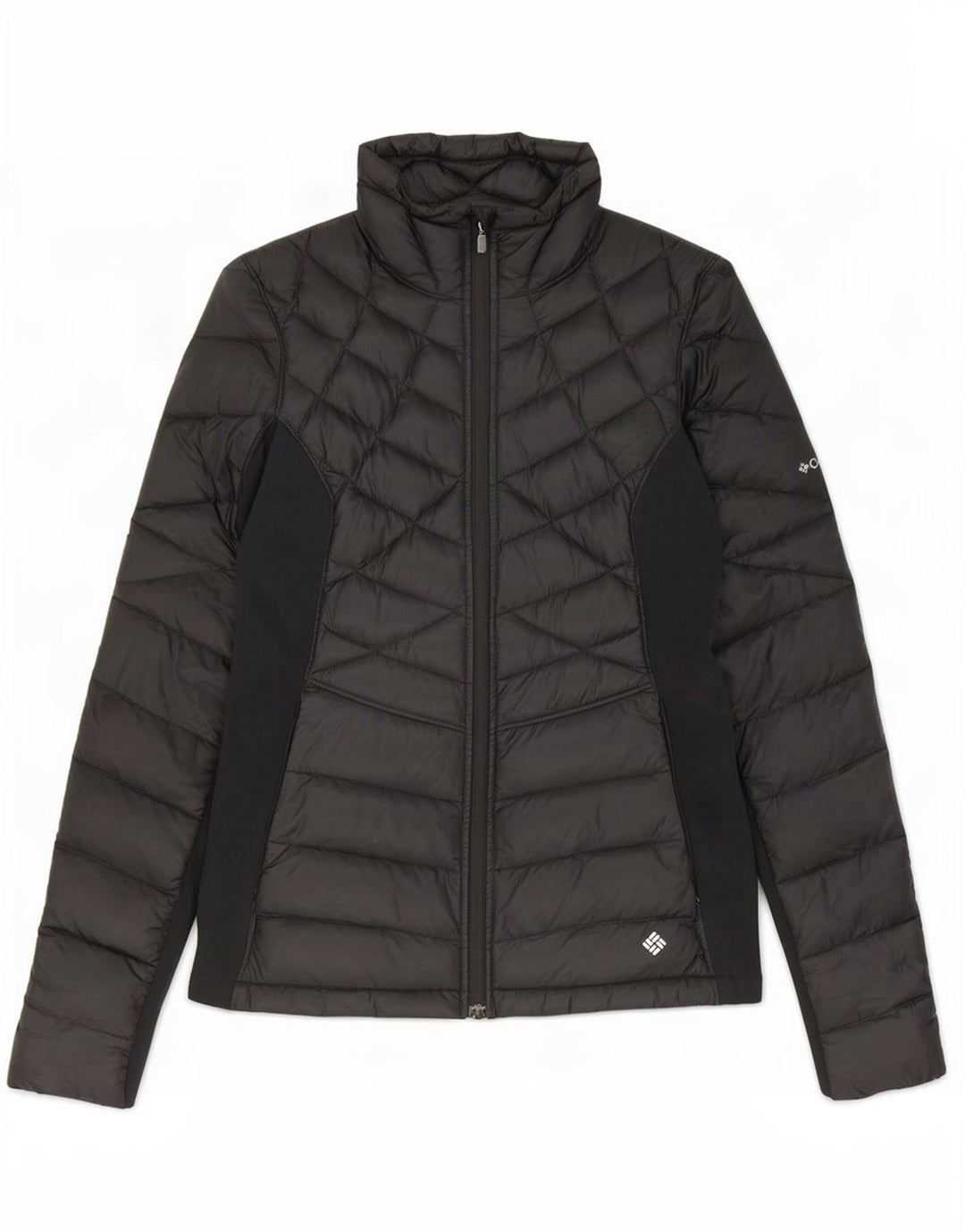Columbia Mens Padded Jacket UK 38 Medium Black Colourblock Nylon