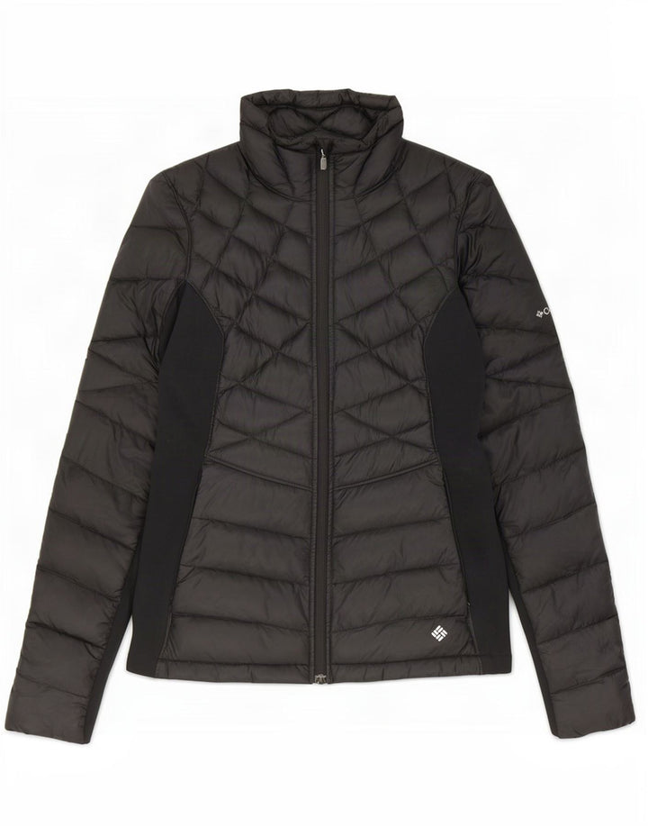 Columbia Mens Padded Jacket UK 38 Medium Black Colourblock Nylon
