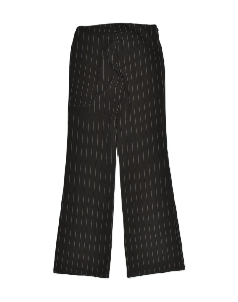 VINTAGE Womens Bootcut Suit Trousers W27 L31 Black Striped Polyester | Vintage Vintage | Thrift | Second-Hand Vintage | Used Clothing | Messina Hembry 