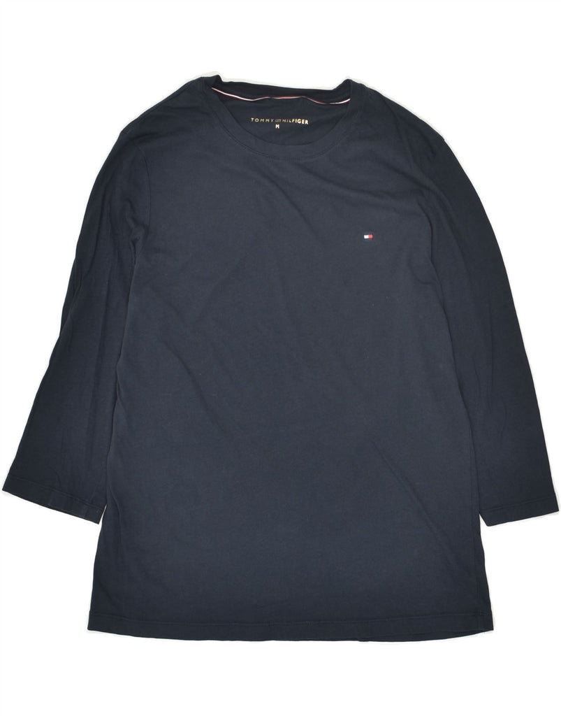 TOMMY HILFIGER Womens Top 3/4 Sleeve UK 14 Medium Navy Blue Vintage Tommy Hilfiger and Second-Hand Tommy Hilfiger from Messina Hembry 