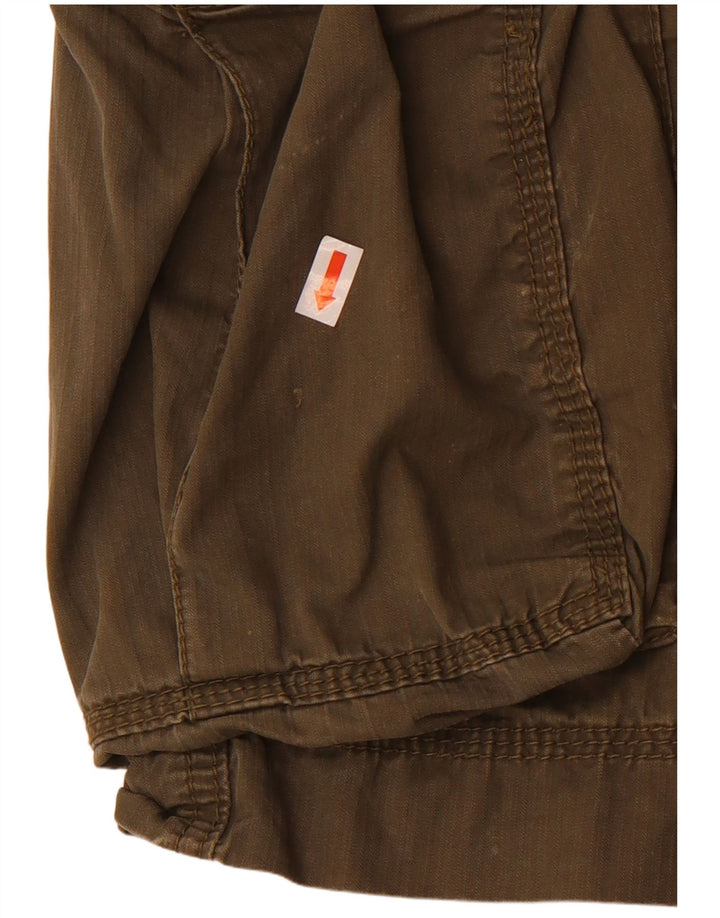 Marlboro Classics Mens Cargo Shorts W38 XL Khaki Cotton