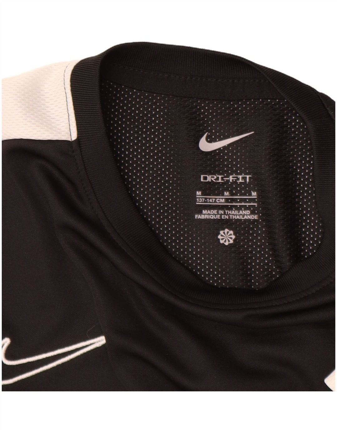 Nike Boys Dri Fit T-Shirt Top 10-11 Years Medium Black Colourblock