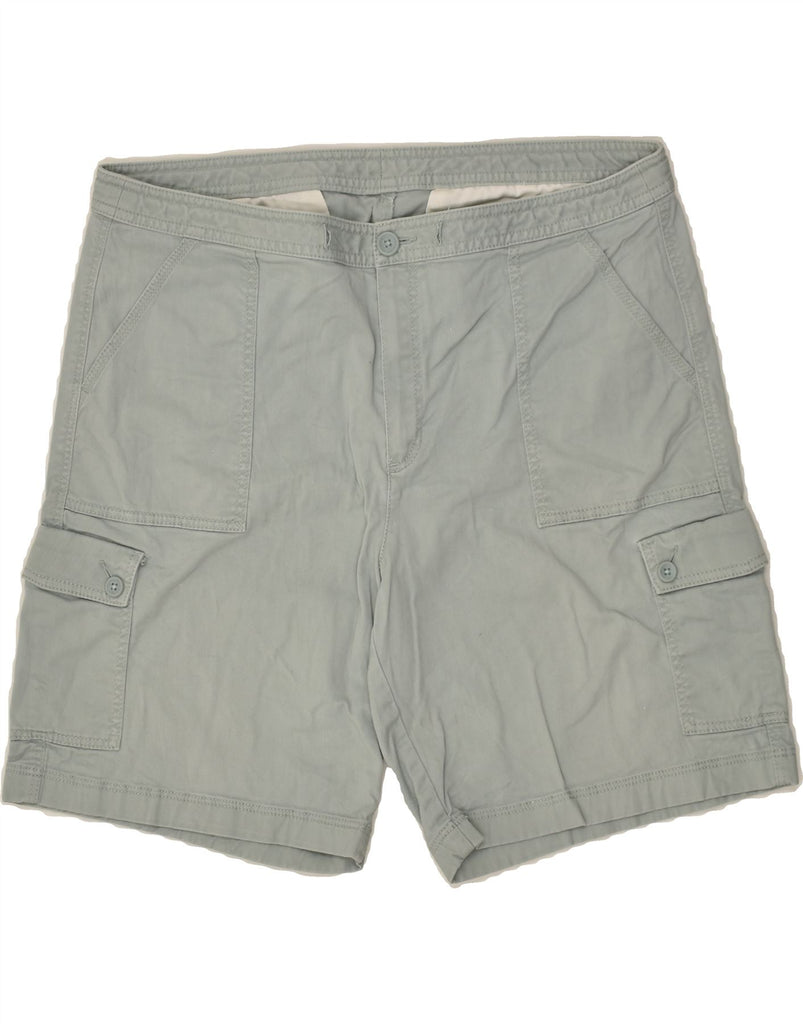 L.L.BEAN Womens Favorite Fit Cargo Shorts US 16 2XL W36  Grey Cotton | Vintage L.L.Bean | Thrift | Second-Hand L.L.Bean | Used Clothing | Messina Hembry 