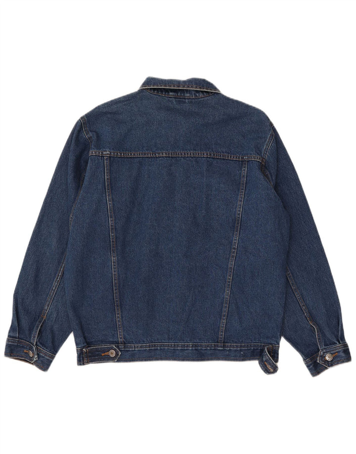 Denim Style Mens Denim Jacket UK 38 Medium Blue Cotton
