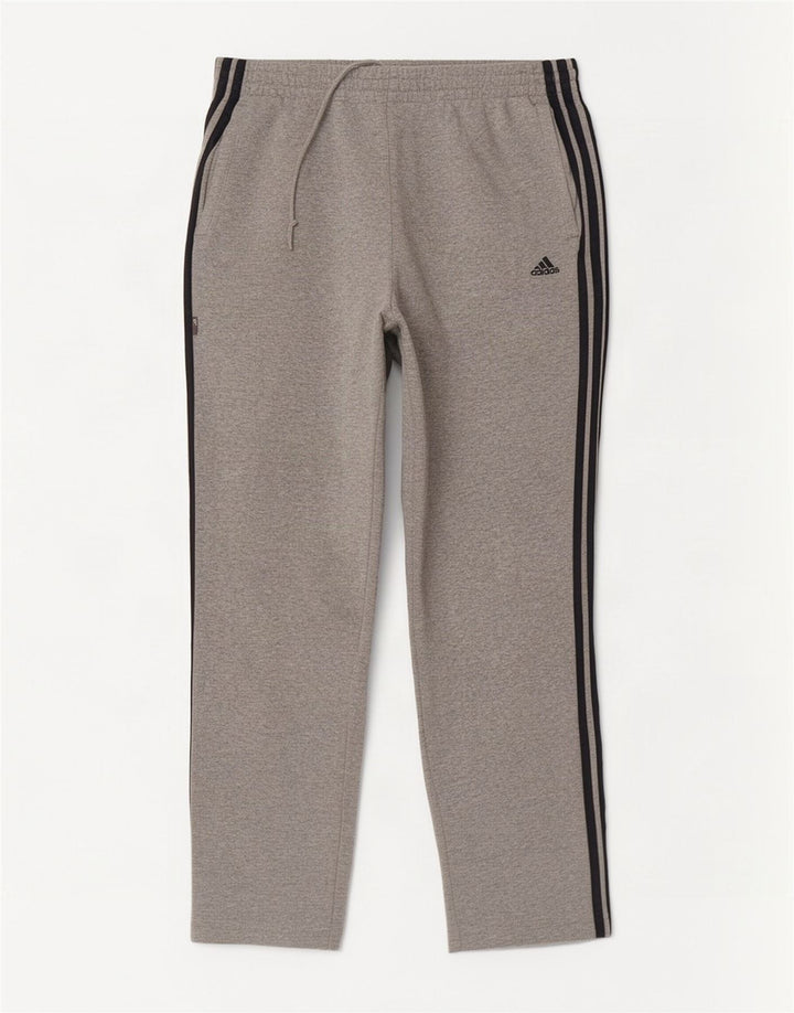 Adidas Mens Tracksuit Trousers Large Grey Flecked Cotton