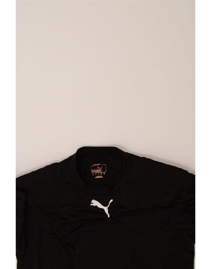 PUMA Mens T-Shirt Top Small Black Vintage Puma and Second-Hand Puma from Messina Hembry 