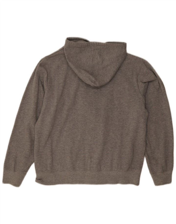 Fila Mens Graphic Zip Hoodie Sweater Medium Grey