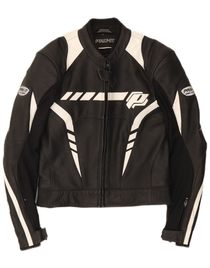 Probiker Mens Graphic Racer Jacket IT 48 Medium Black Colourblock