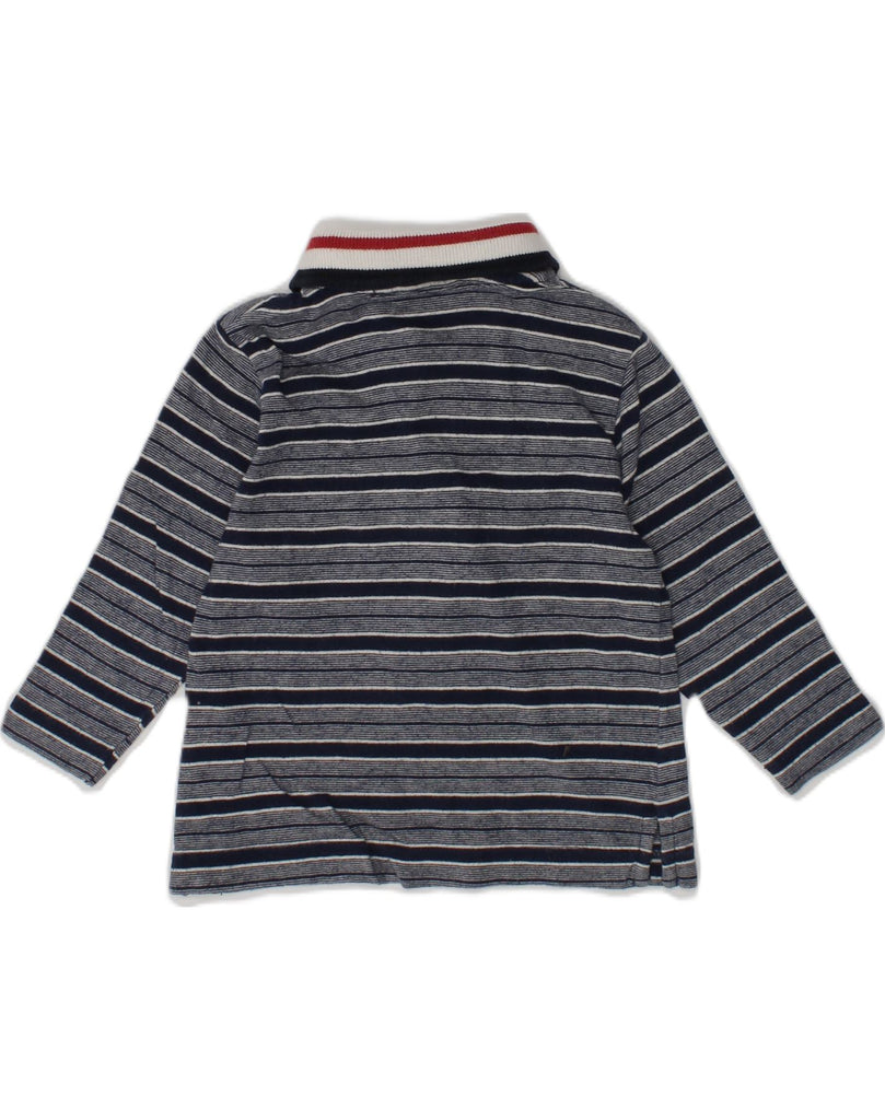 DOLCE & GABBANA Baby Boys Long Sleeve Polo Shirt 3-6 Months Grey Striped | Vintage Dolce & Gabbana | Thrift | Second-Hand Dolce & Gabbana | Used Clothing | Messina Hembry 