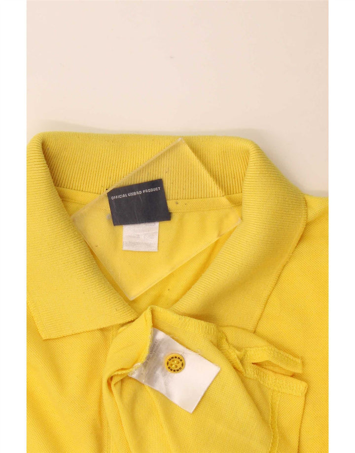 Under Armour Mens Polo Shirt Large Yellow Cotton