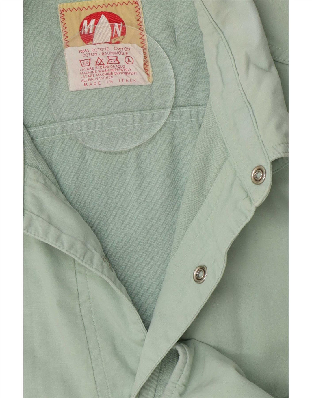 Murphy & Nye Mens Shirt Large Green Cotton