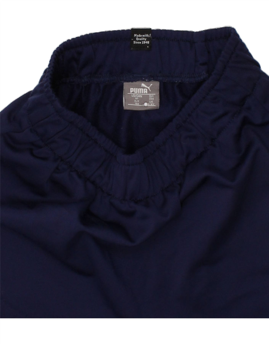 PUMA Boys Graphic Tracksuit Trousers Joggers 3-4 Years Navy Blue Vintage Puma and Second-Hand Puma from Messina Hembry 