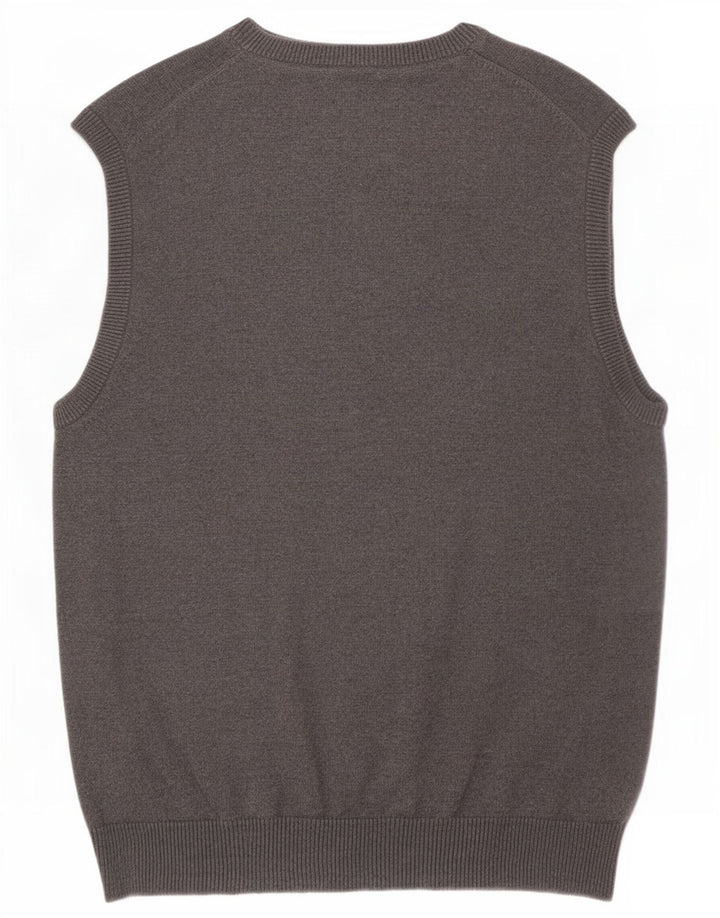 Marks & Spencer Mens Regular Fit Vest Tank Top Medium Grey Cotton