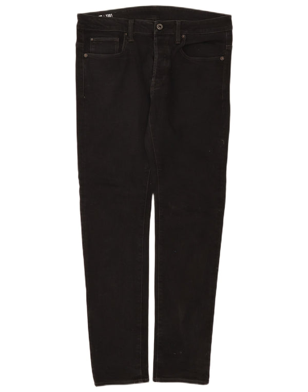G-Star Mens Slim Jeans W32 L32 Black Cotton