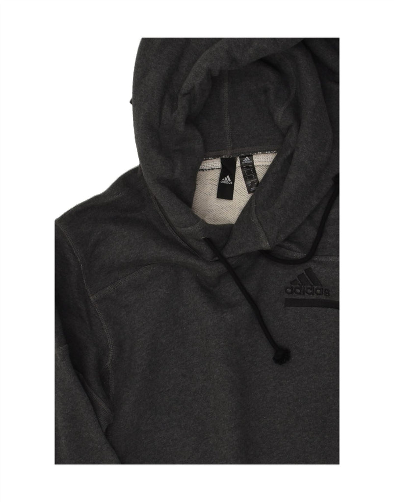 ADIDAS Mens Graphic Hoodie Jumper Small Black Cotton | Vintage Adidas | Thrift | Second-Hand Adidas | Used Clothing | Messina Hembry 