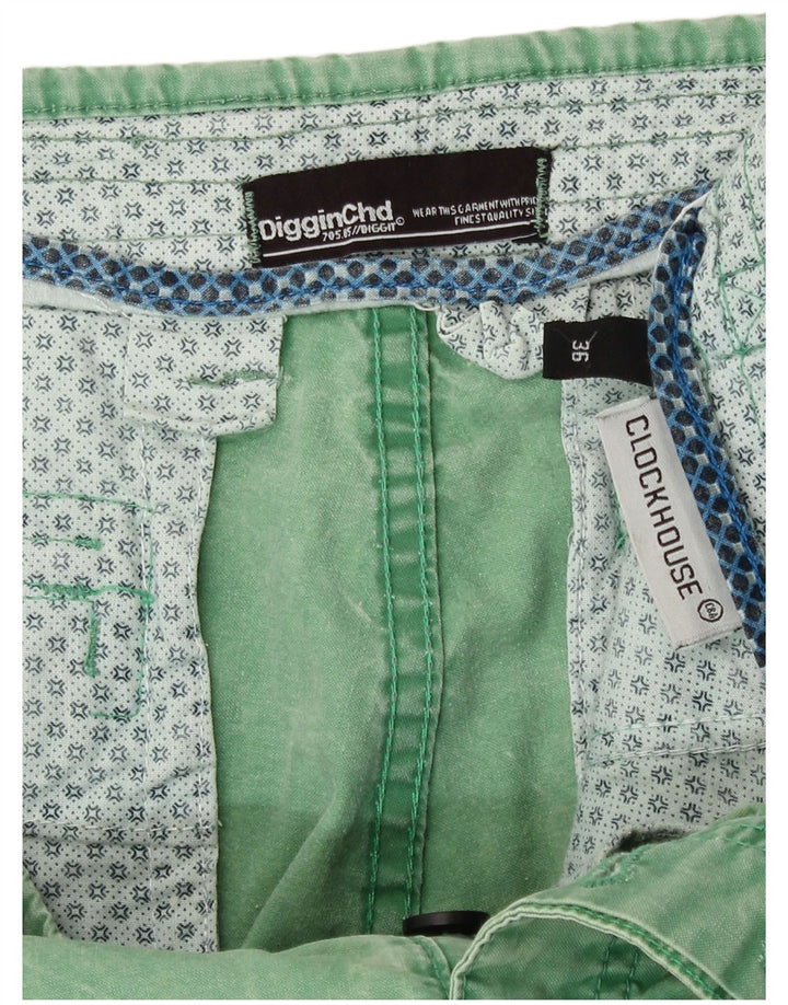 CLOCK HOUSE Mens Cargo Shorts W36 Large Green