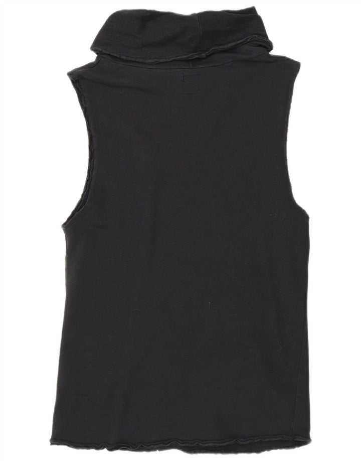 ZARA Mens Sleeveless Sweatshirt Jumper Large Black