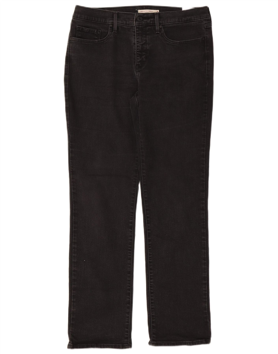 Levi's Womens Straight Jeans W31 L32 Black Cotton