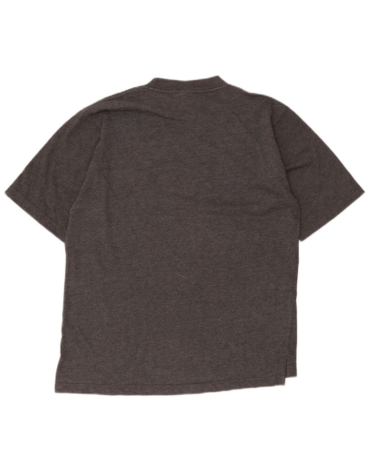 Asics Mens Loose Fit T-Shirt Top Small Grey Flecked Cotton