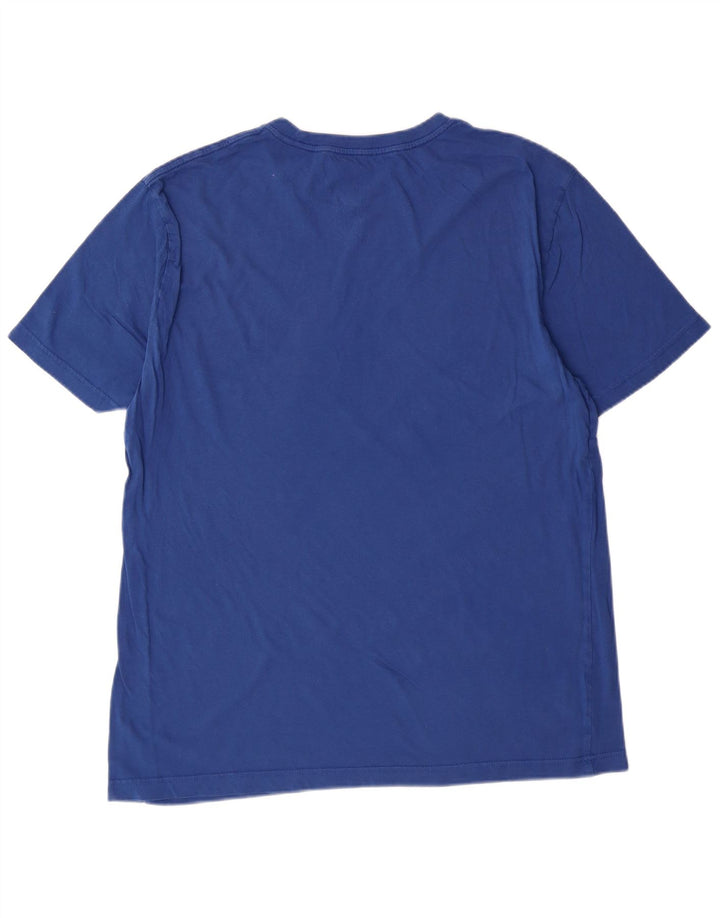 Hurley Mens Graphic T-Shirt Top Medium Blue Cotton
