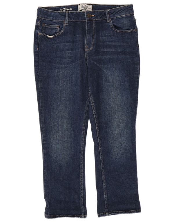 Fat Face Womens Cropped Jeans UK 12 Medium W30 L24 Navy Blue Cotton