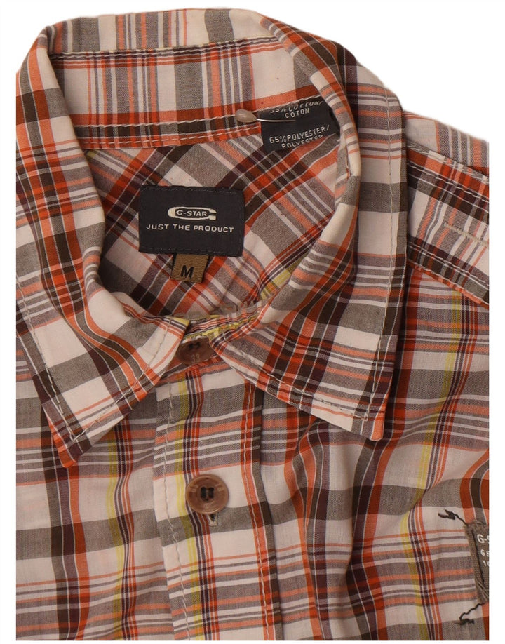 G-Star Mens Shirt Medium Multicoloured Plaid Cotton