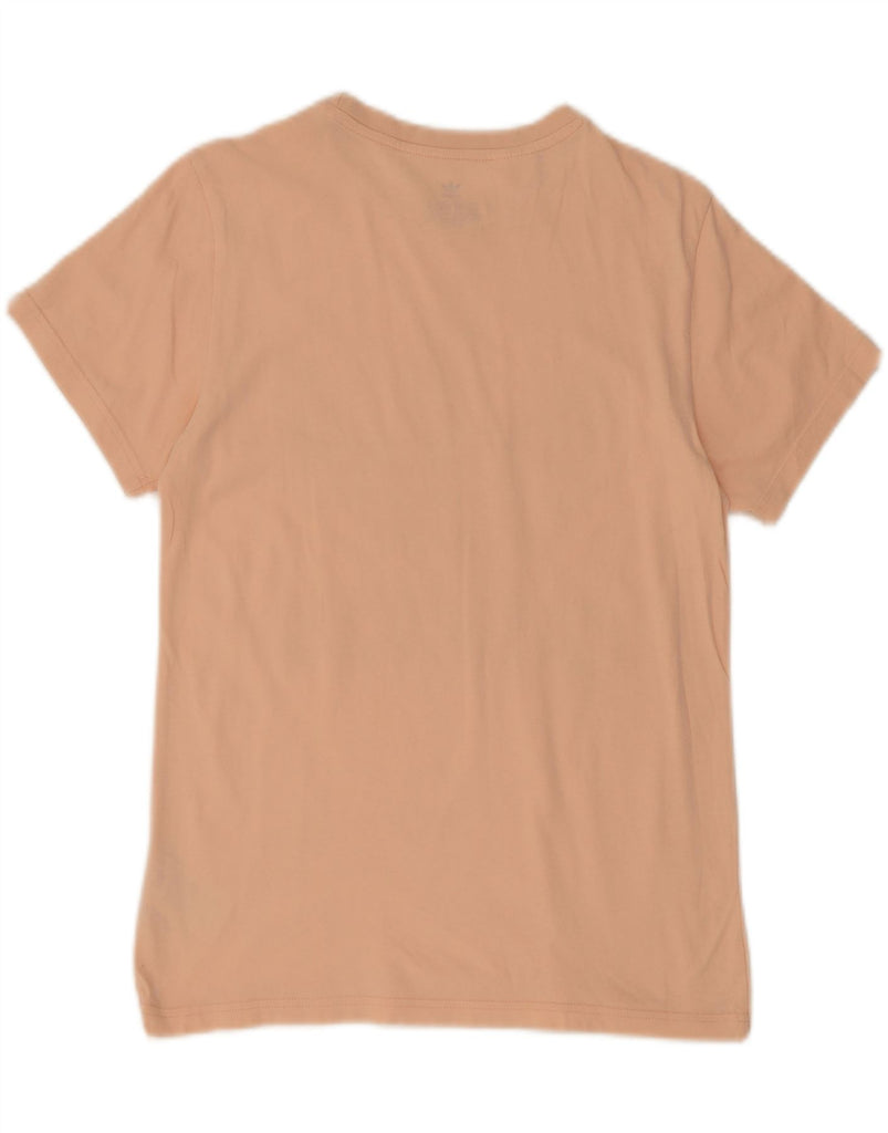 ADIDAS Girls Graphic T-Shirt Top 13-14 Years Orange Cotton Vintage Adidas and Second-Hand Adidas from Messina Hembry 
