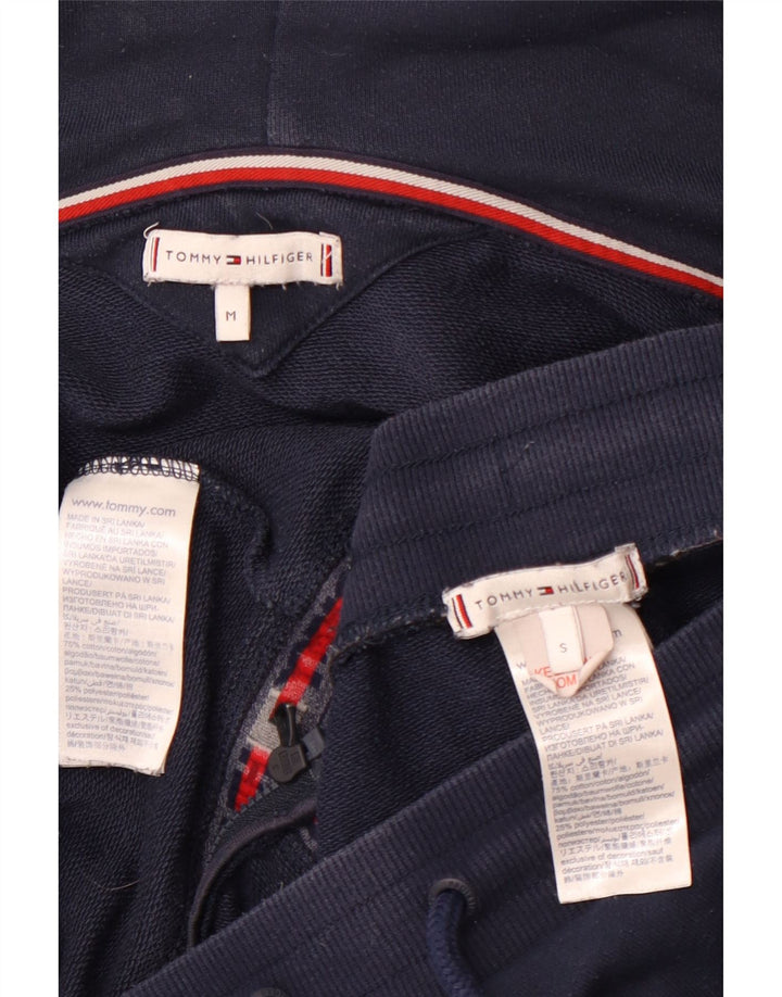 TOMMY HILFIGER Womens Graphic Full Tracksuit UK 12 Medium  Navy Blue
