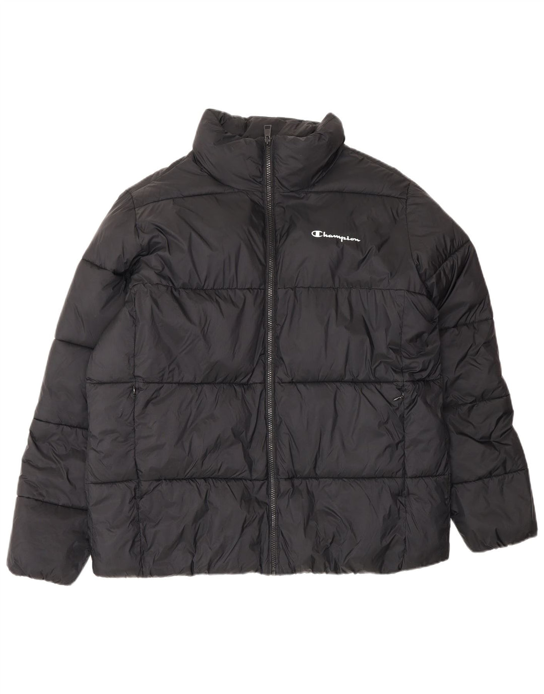 Champion Mens Padded Jacket UK 40 Large Black Polyamide