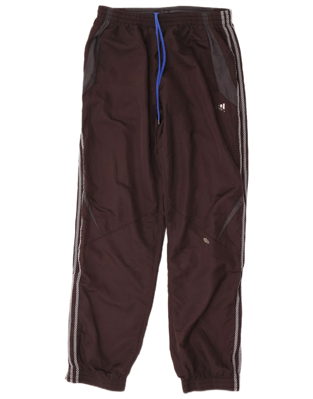 Adidas Mens Tracksuit Trousers Joggers XL Brown Colourblock Polyester