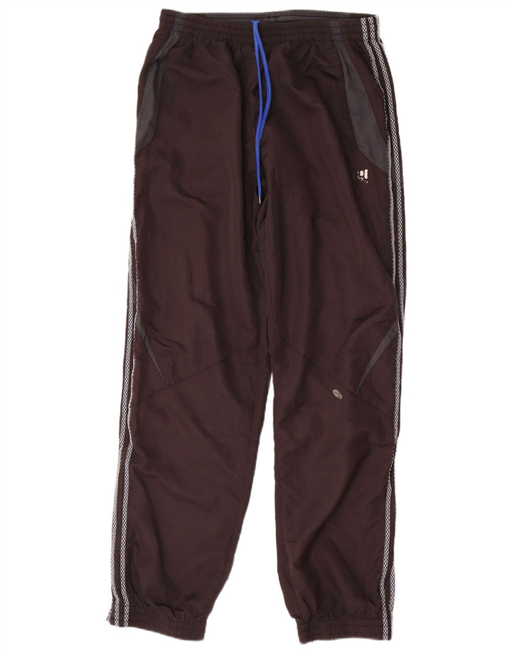 Adidas Mens Tracksuit Trousers Joggers XL Brown Colourblock Polyester